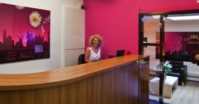 Welcoming interior of Rembrandt Square Hotel